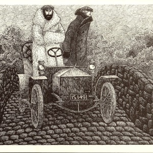 Edward Gorey - Gothic Home Decor - Edward Gorey Print - Goth Decor - Gothic - Goth - Dark Art - Creepy Art - &quot;DR. MAX&quot; - Gothic Art