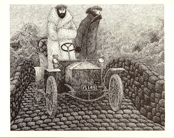 Edward Gorey - Gothic Home Decor - Edward Gorey Print - Goth Decor - Gothic - Goth - Dark Art - Creepy Art - &quot;DR. MAX&quot; - Gothic Art