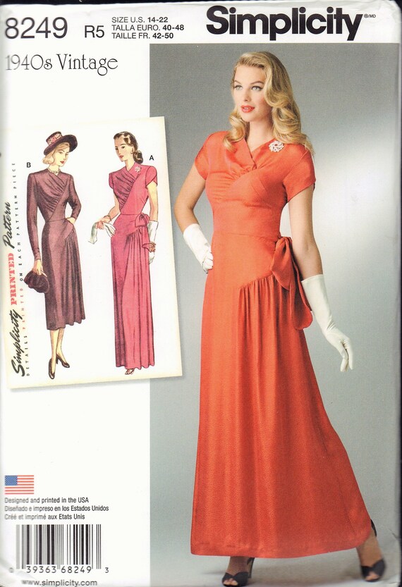 1940's evening gown