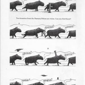 Edward Gorey, Goth Home Decor, Gothic Home Decor, Macabre Art, Goth Art Print, Edward Gorey Print, Edward Gorey Poster, GOREY GAMES 9 10 11