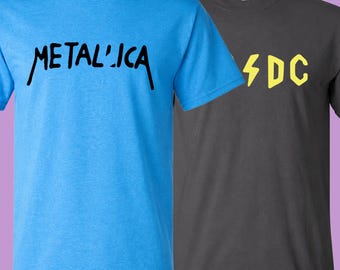 Beavis en Butthead Halloweenkostuum, metalbandshirt, eenvoudig en makkelijk kostuumshirt, bijpassende Halloweenshirts voor stellen, bijpassende shirts voor het hele gezin