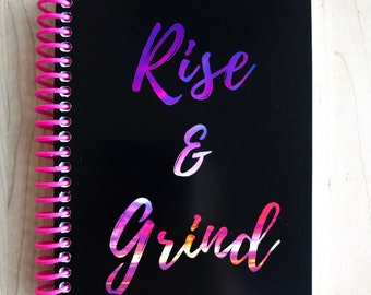 RISE & GRIND - TrainRite Compact Fitness Journal