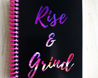 RISE & GRIND - TrainRite Compact Fitness Journal