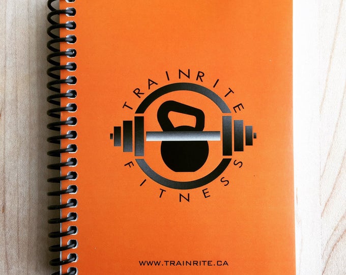 TrainRite Compact Fitness Journal - ORANGE