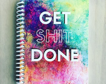 GET SHIT DONE - TrainRite Compact Fitness Journal