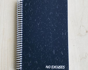 No Excuses (Night) - TrainRite Complete Fitness Journal