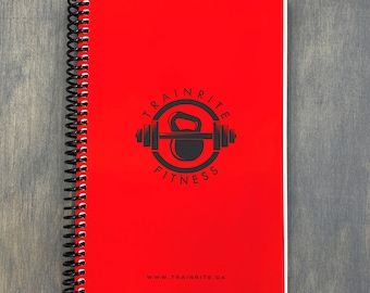 TrainRite Complete Fitness Journal - RED