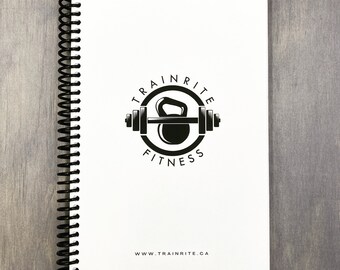 TrainRite Complete Fitness Journal - WHITE