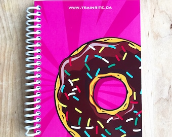 DONUT (Pink) - TrainRite Compact Fitness Journal