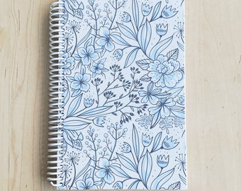Floral (White) - TrainRite Complete Fitness Journal