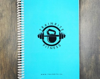 TrainRite Complete Fitness Journal - TURQUOISE