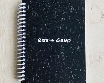 Rise & Grind (Night) - TrainRite Compact Fitness Journal