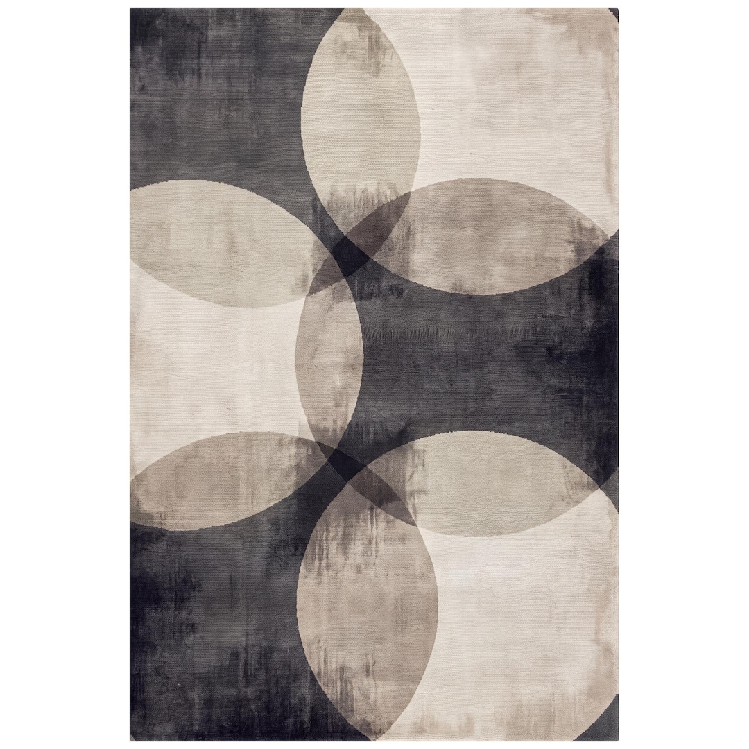 Gray Mesh Pattern Area Rug Fennel2 Grey Geometric Area Rug and Runner, Modern Low Pile Rug - Etsy
