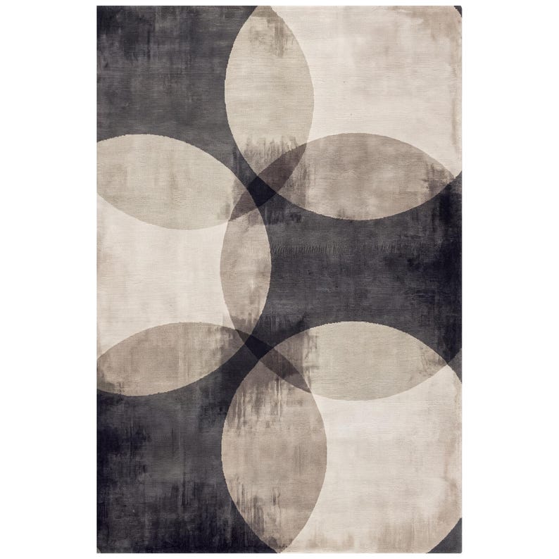Fennel2 Grey Geometric Area Rug and Runner, Modern Low Pile Rug - Etsy