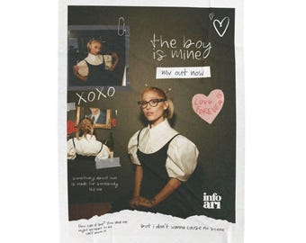 The Boy Is Mine Ariana Grande Plush Blanket