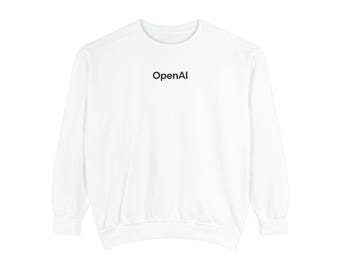 OpenAI Sweatshirt, AI Developer Gift, ChatGPT Crewneck (Cotton Blend)