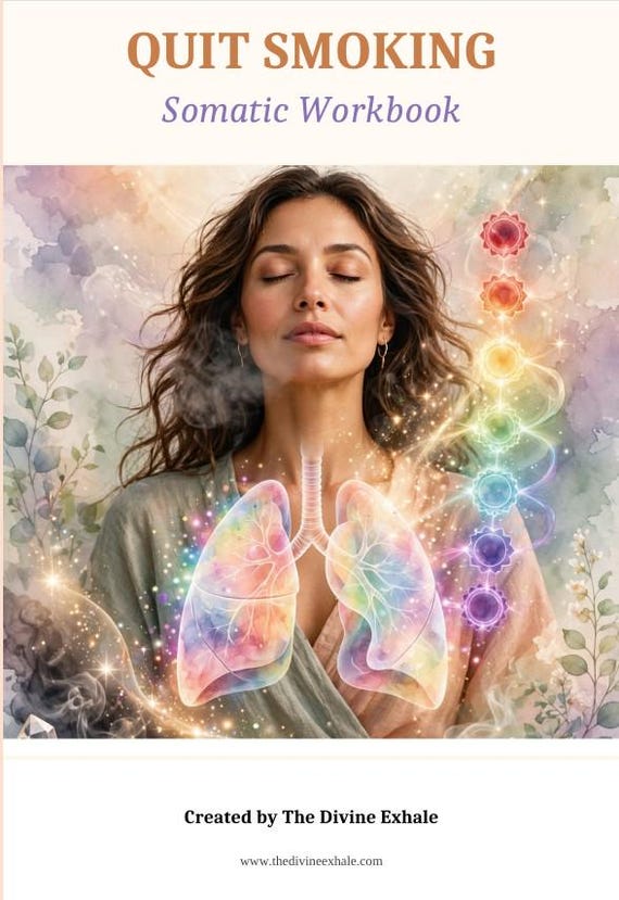 QUIT SMOKING SOMATIC Workbook Body, Breath & Energy Reset 14Day Somatic Guide to Release Cravings, Rewire Your Nervous System. Breathe Free