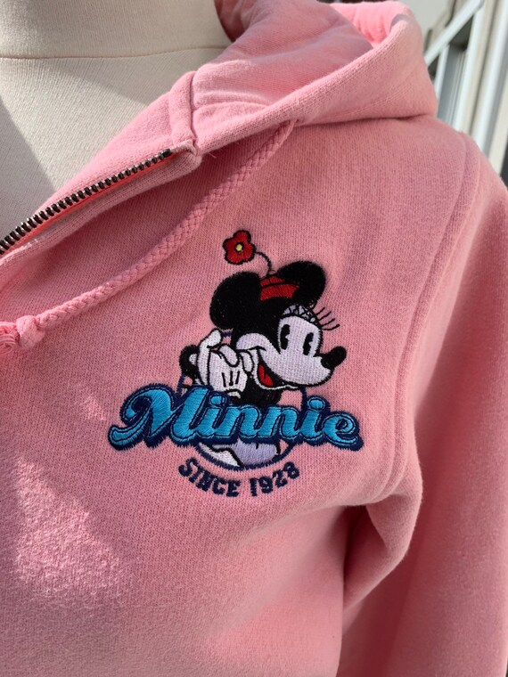 Bubblegum Pink Minnie Mouse Hoodie size XS ladies… - image 4
