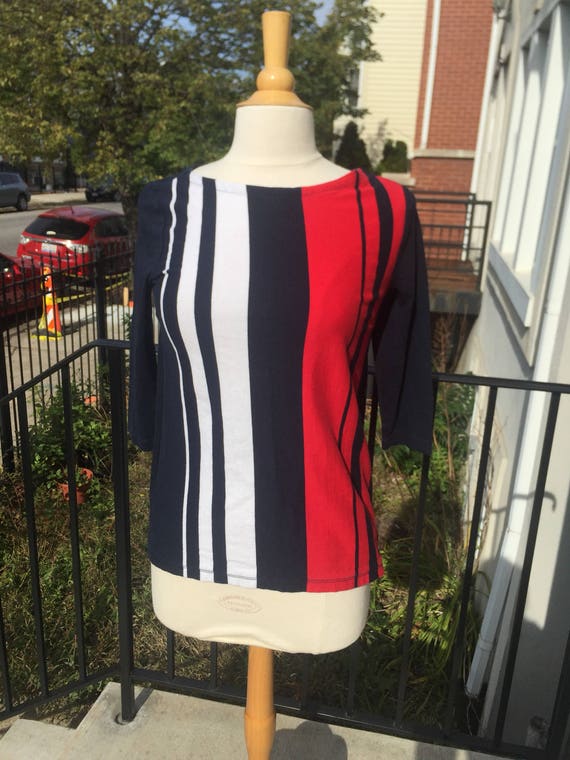 tommy hilfiger red white blue