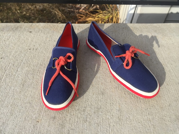 red white and blue ladies shoes