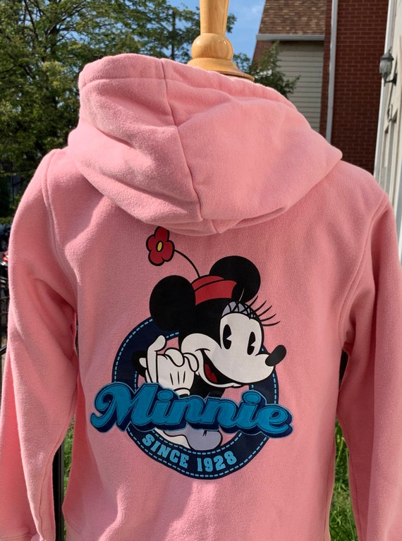 Bubblegum Pink Minnie Mouse Hoodie size XS ladies… - image 1