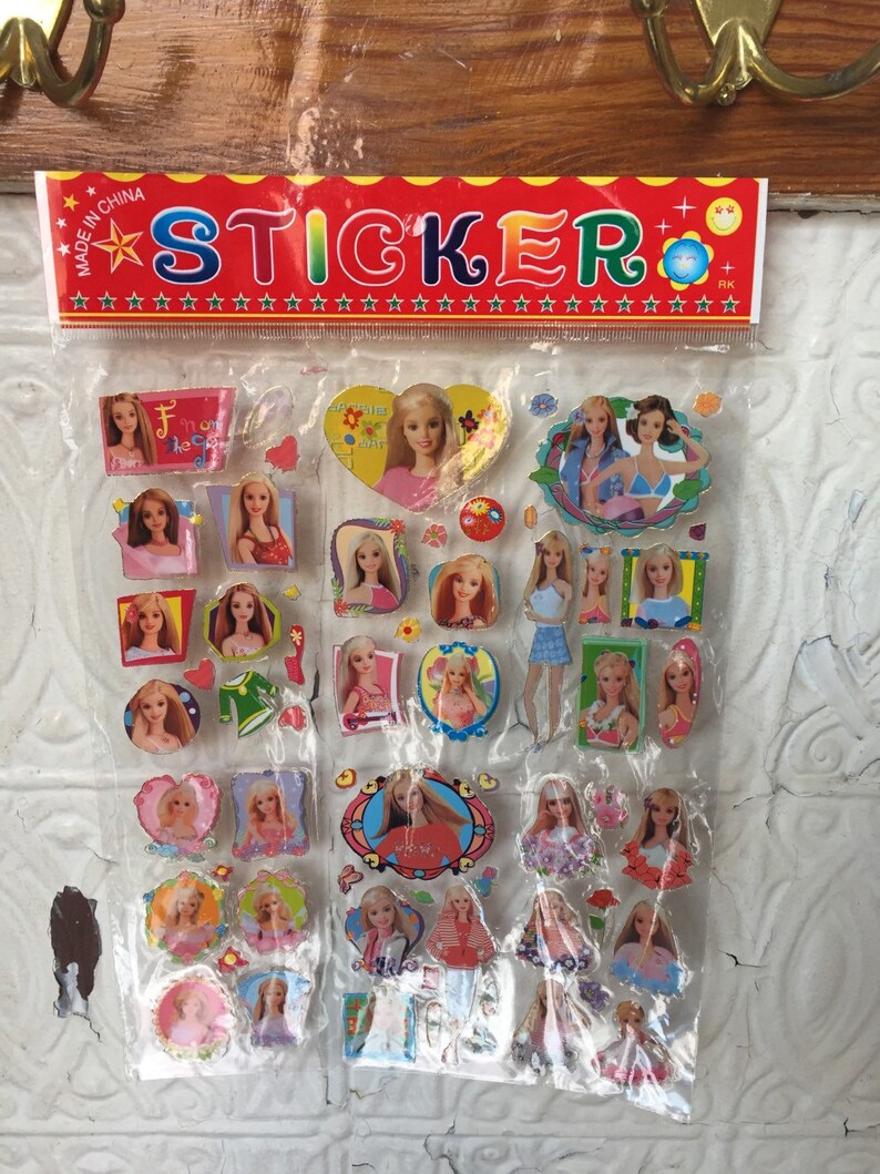 barbie doll sticker