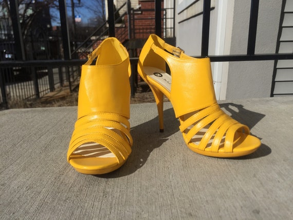 yellow footwear ladies