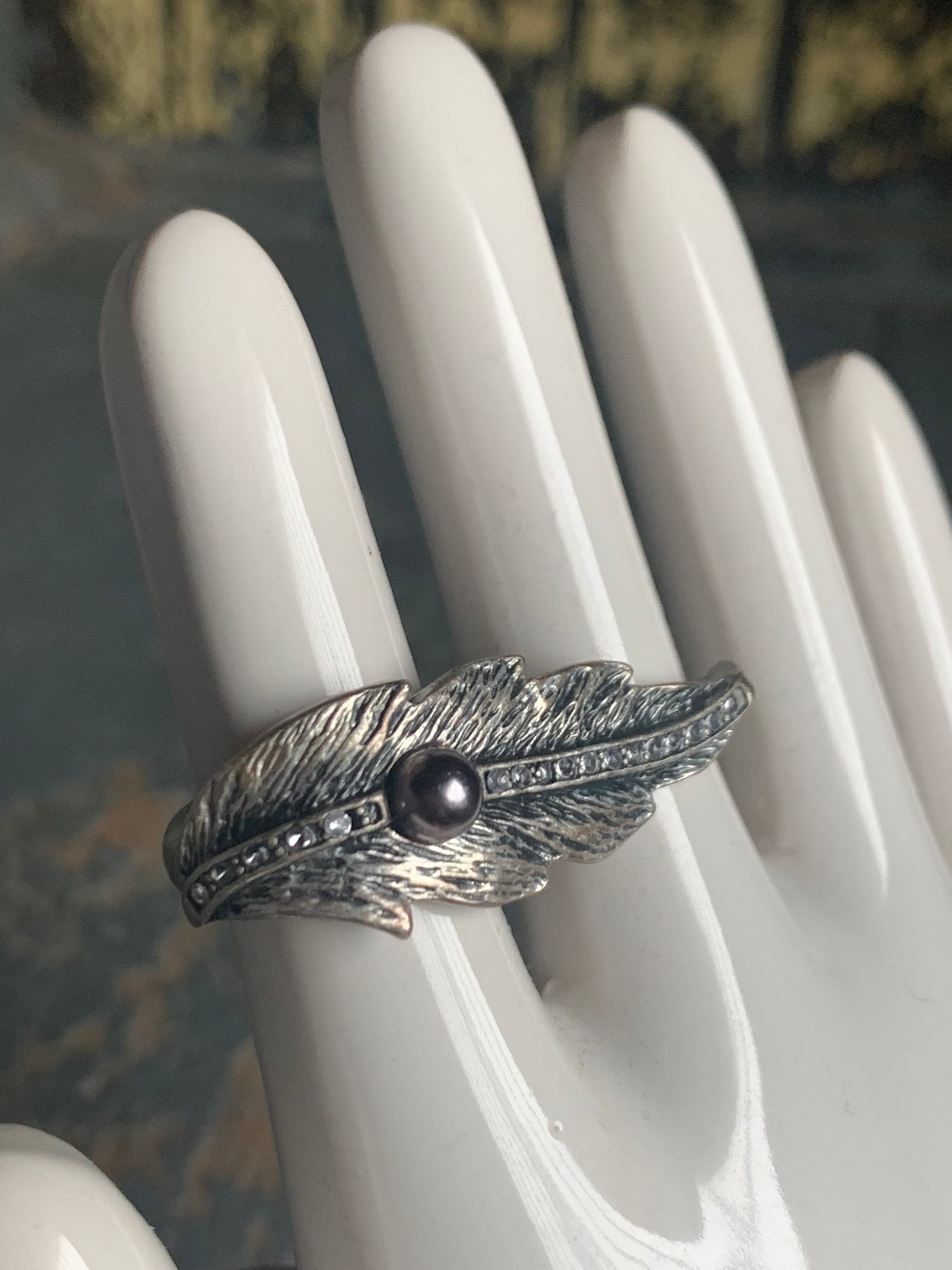 90s Ring Sterling Silver Size 6.5 - Etsy