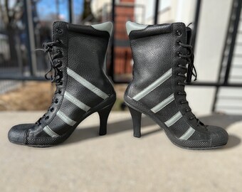 heeled sneaker boots