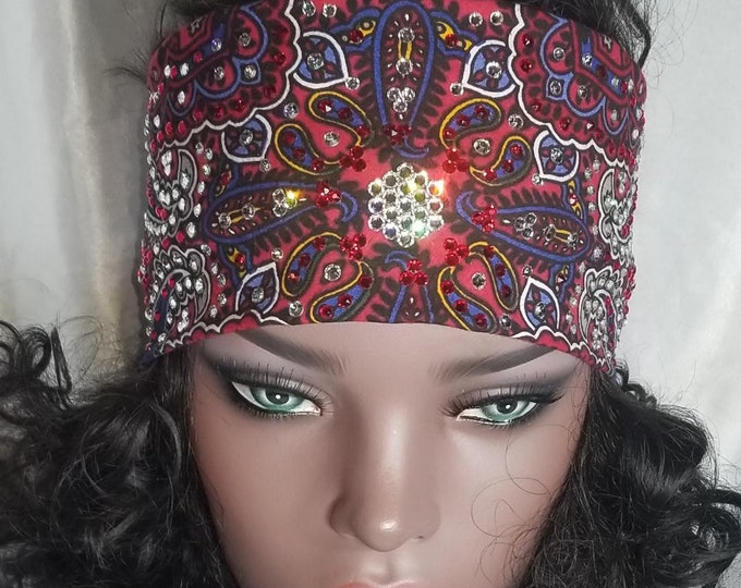 LeeAnnette Red Indian with Red and Diamond Clear Swarovski Crystals