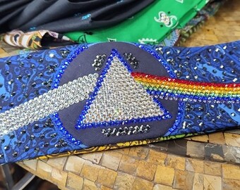 Super LeeAnnette Blue Pink Floyd with Swarovski Crystals