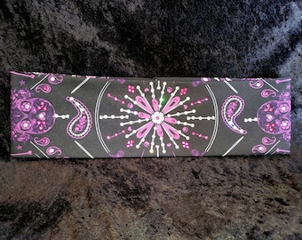 Ride Hard Bandana with Red, Black, Yellow and Diamond Clear Austrian Crystals (Sku1601)