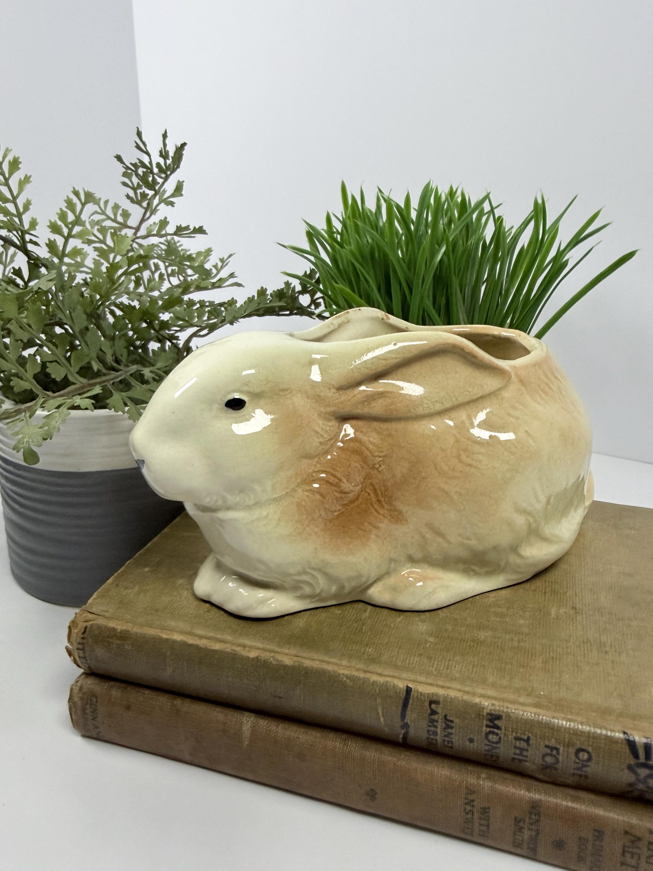 80s Ceramic Rabbit - Etsy