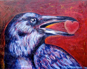 In The Beak Of A Dark Bird, Sophia Rosenberg art,  card or print