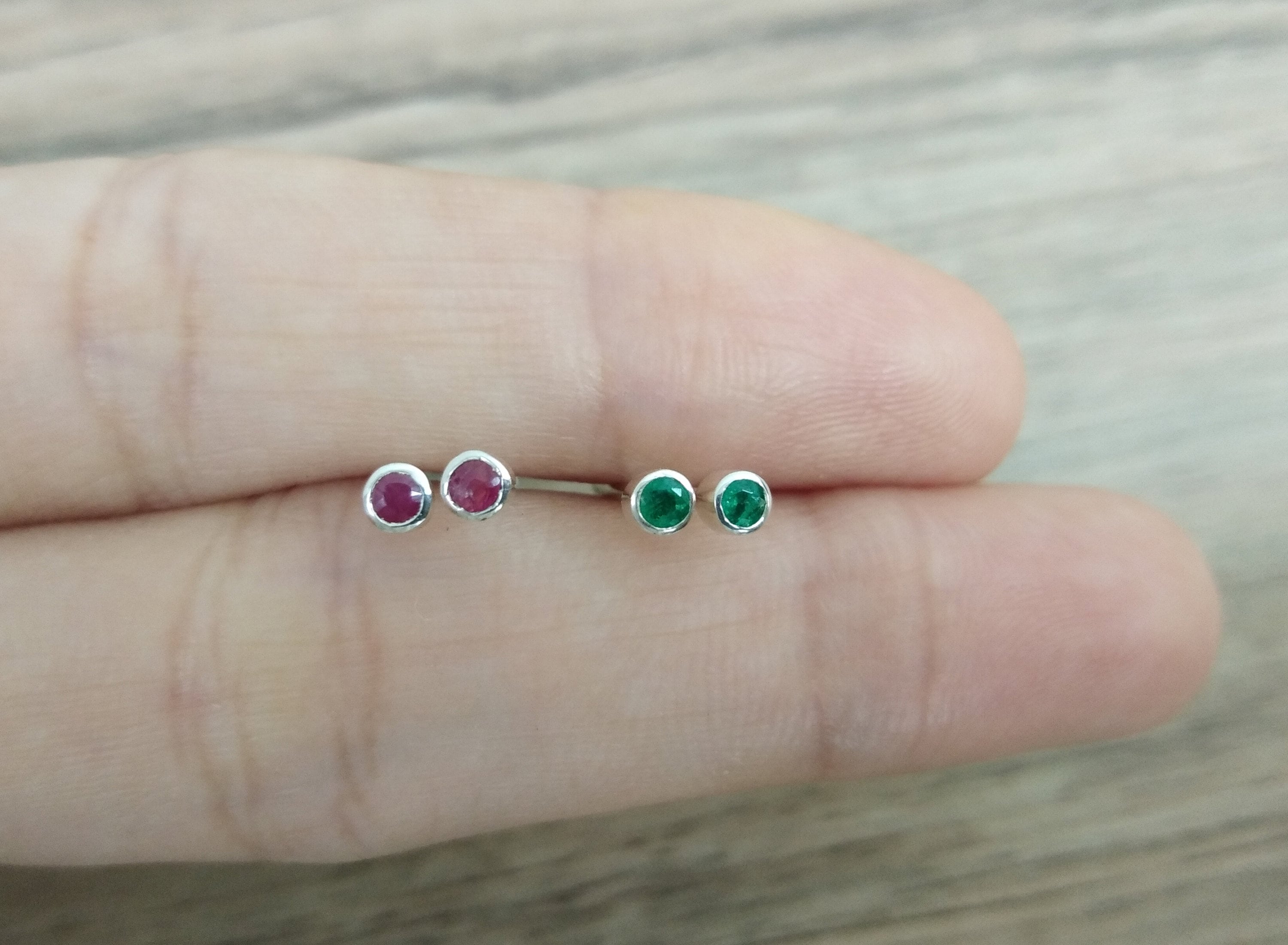 Personalized birthstone earrings Clearance