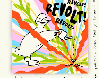 Poster artistico di Revolting Duck Resistance