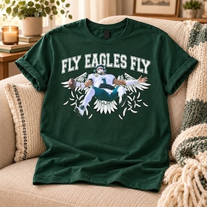 Jalen Hurts Fly Eagles flygtröja, Philadelphia fotbollströja, Hurts nummer 1-tröja, Philly matchdagströja, fotbollsfangåva