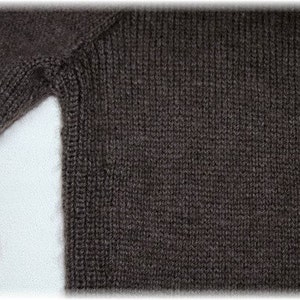 Qiviut Sweater for men or women Mount Garibaldi, hand knit under down of muskox in submariner style MADE TO ORDER image 4