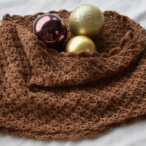 Pure Vicuña - Infinity Scarf, Neck Warmer, Cowl "Flores Island", handknit in pure Vicuna - MADE TO ORDER