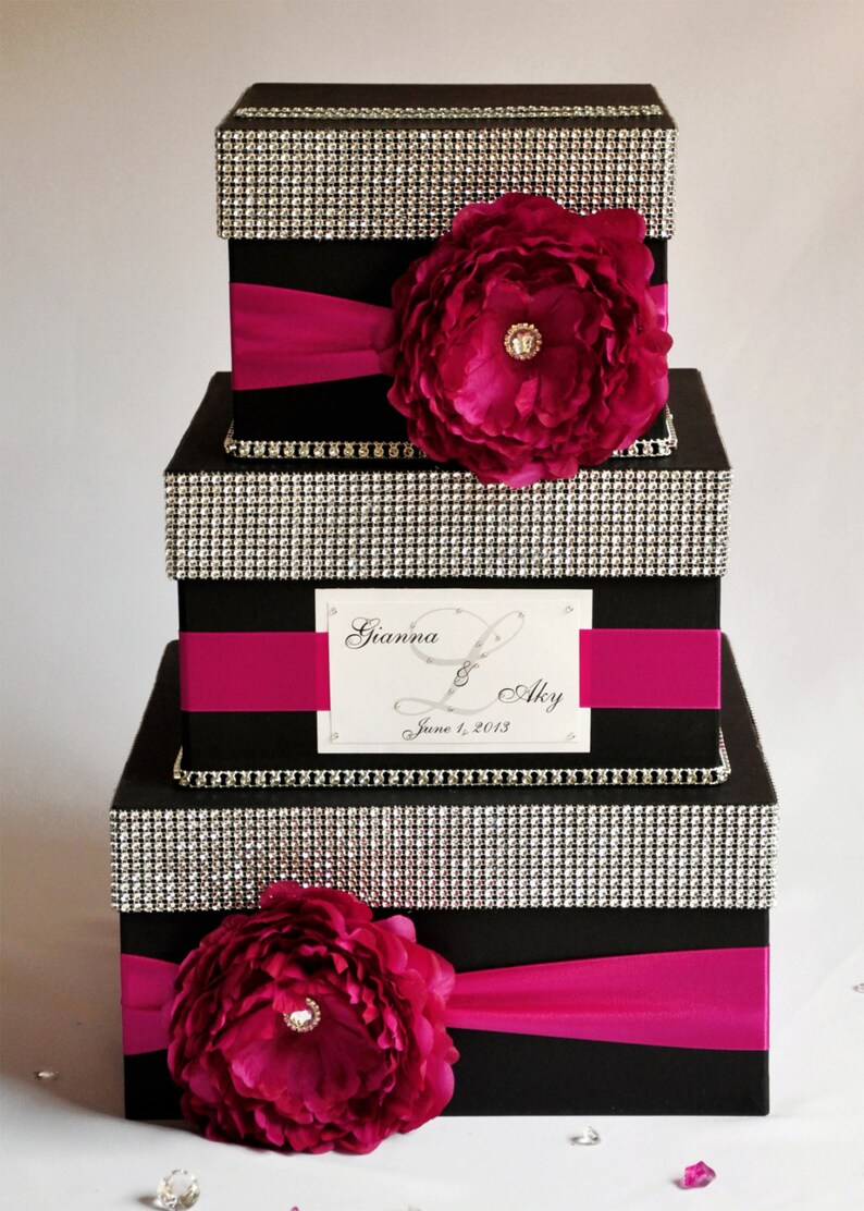 Card box / Wedding Box / Wedding money box 3 tier Etsy