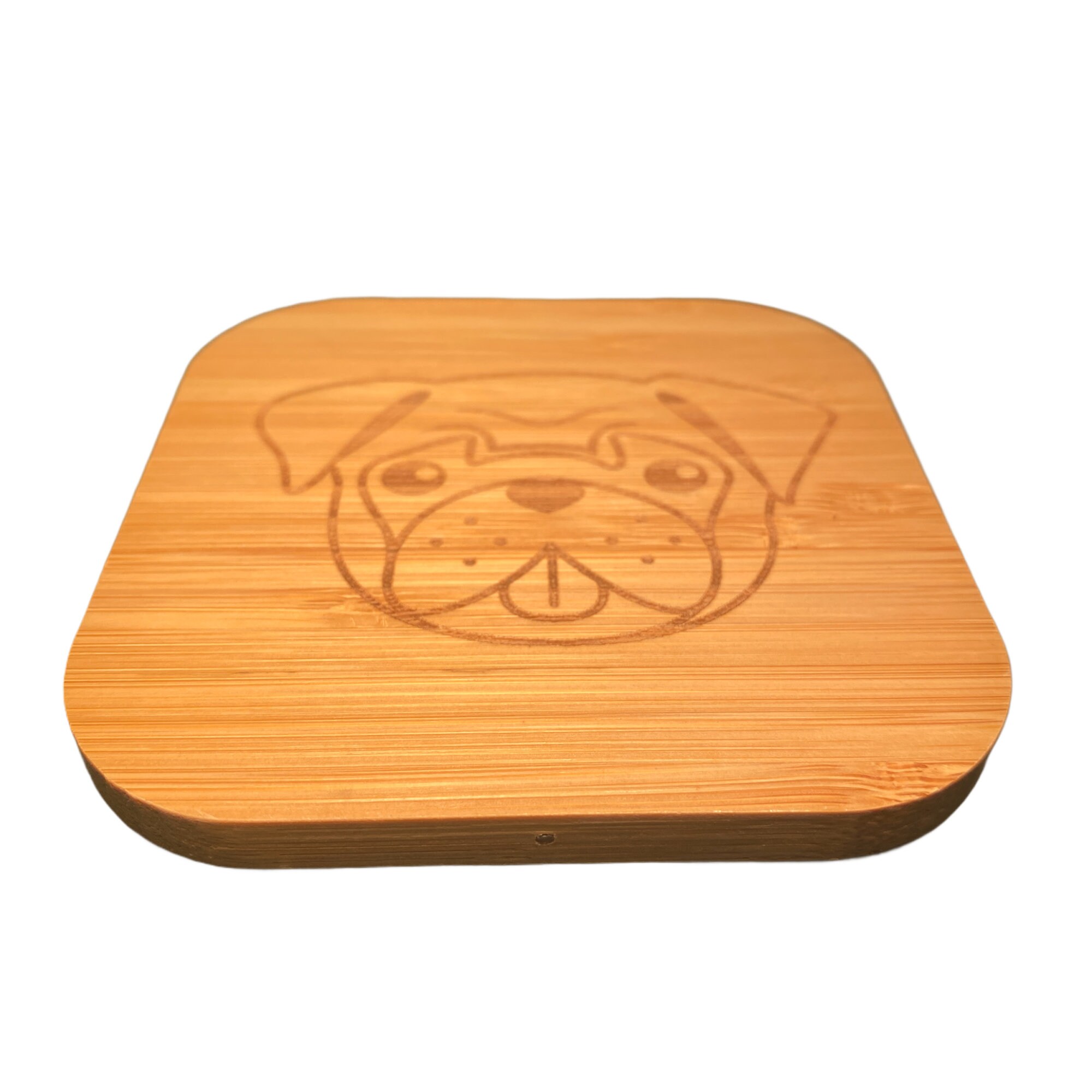 Pug Gift Pug Lovers Wireless Phone Charger W/ Pug Art Etsy