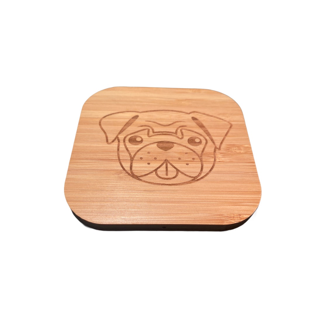 Pug Gift Pug Lovers Wireless Phone Charger W/ Pug Art Etsy