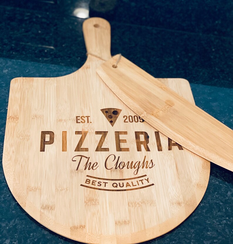 Wood Pizza Board Pizza Paddle Custom Pizza Paddle Pizza Etsy