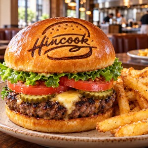 Fer à marquer personnalisé pour hamburgers, fer à marquer électrique pour pains à hamburger, fer à marquer alimentaire, fabriqué aux États-Unis