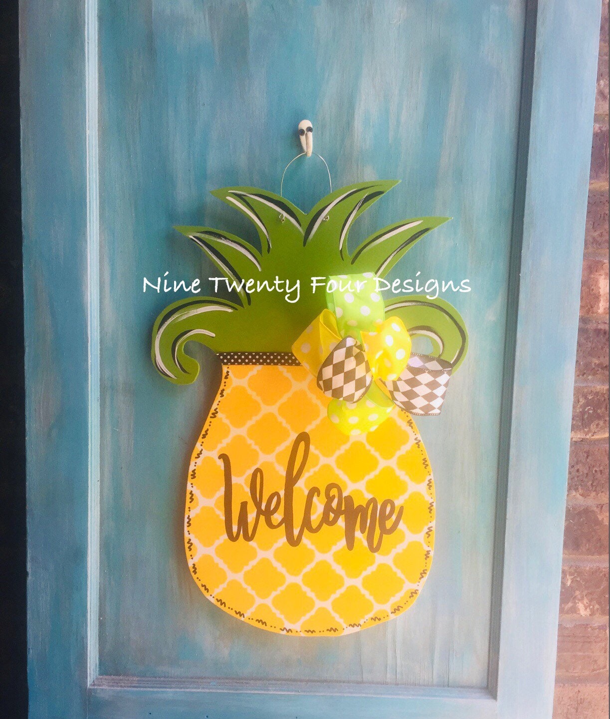 Pineapple Door hanger Etsy