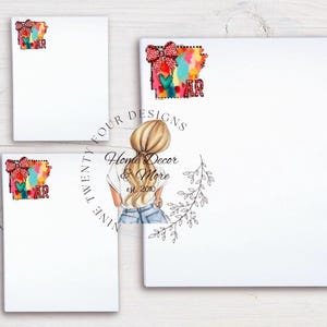 Preppy Arkansas Notepad, Arkansas stationary, college gift, stocking stuffer, college notepad