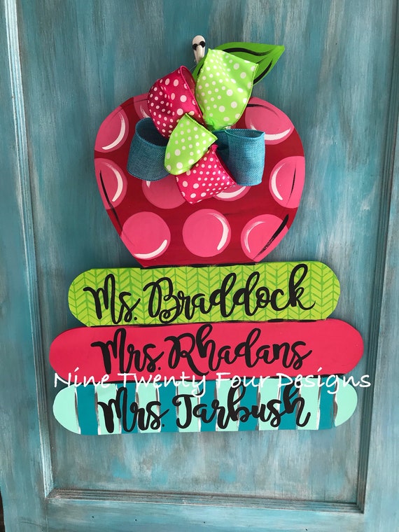 Teacher Door Hanger Teacher Teacher Gift Classroom Decor Etsy