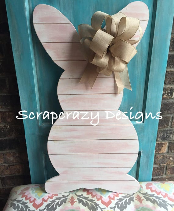 Outdoor Easter Bunny Easter Decoration Porch Decor Easter Etsy