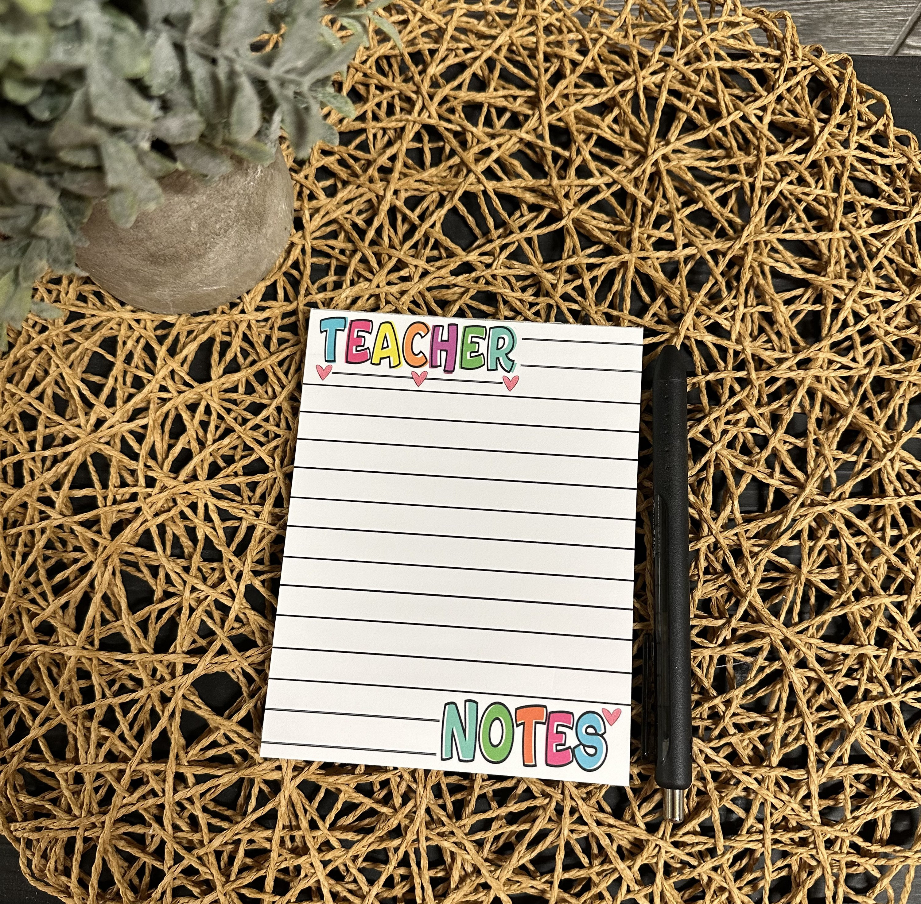 Teacher Notepad, Custom Teacher Notepad, Teacher Appreciation, End of ...