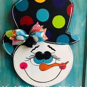 Snowman template, door hanger template, digital download